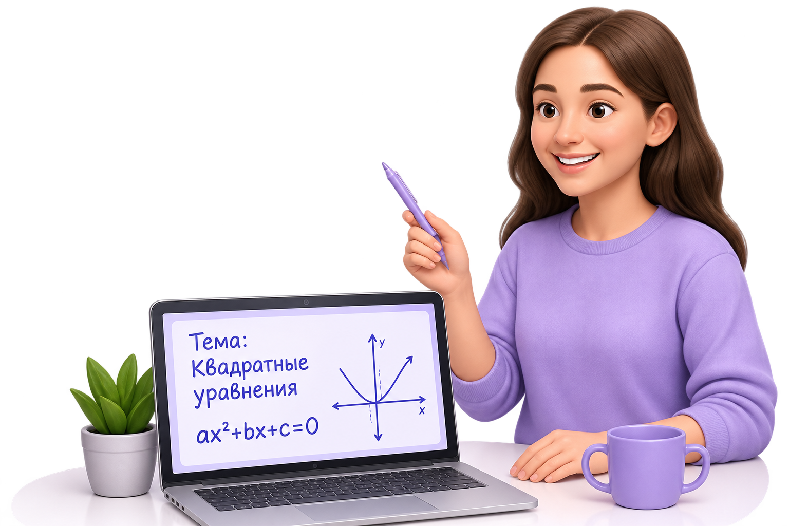 Преподаватель объясняет тему на вебинаре