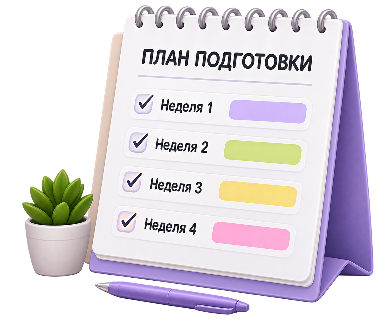 План подготовки по неделям